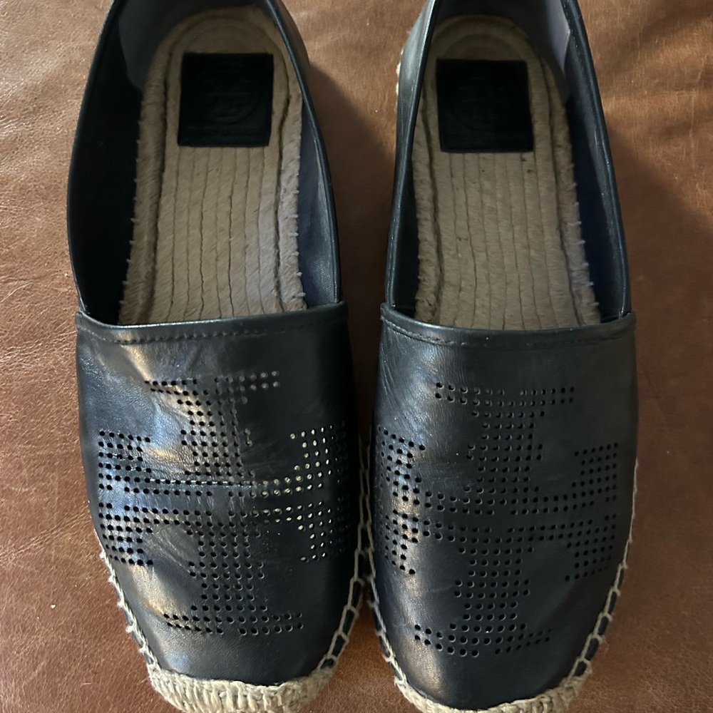 Tory Burch Black Espadrilles